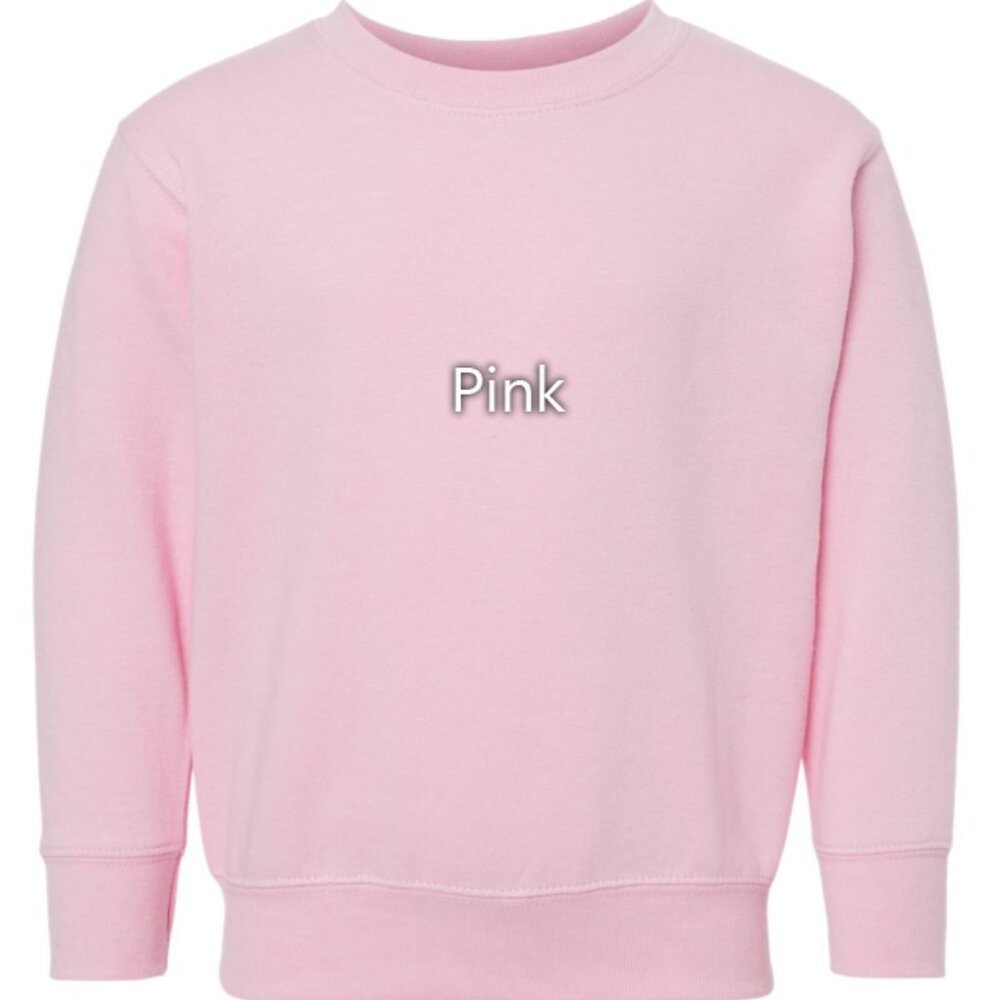 Nike Bluey TODDLER Unisex Sweatshirt Embroidered Fleece Crewneck Dog Sisters - Picture 5 of 7